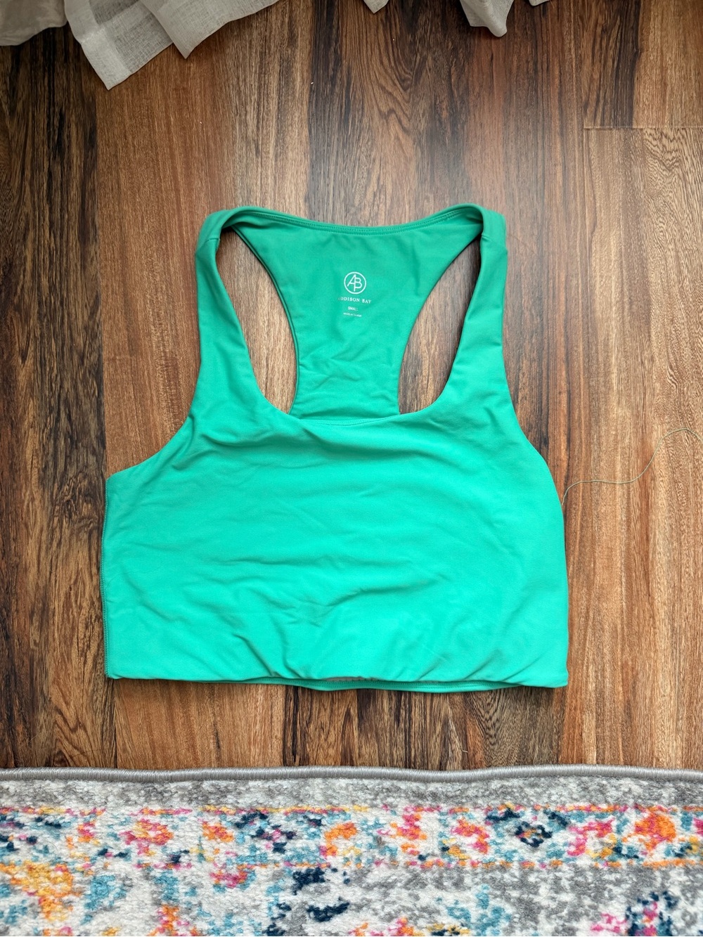 Addison bay Activewear Green Racerback Sports Bra